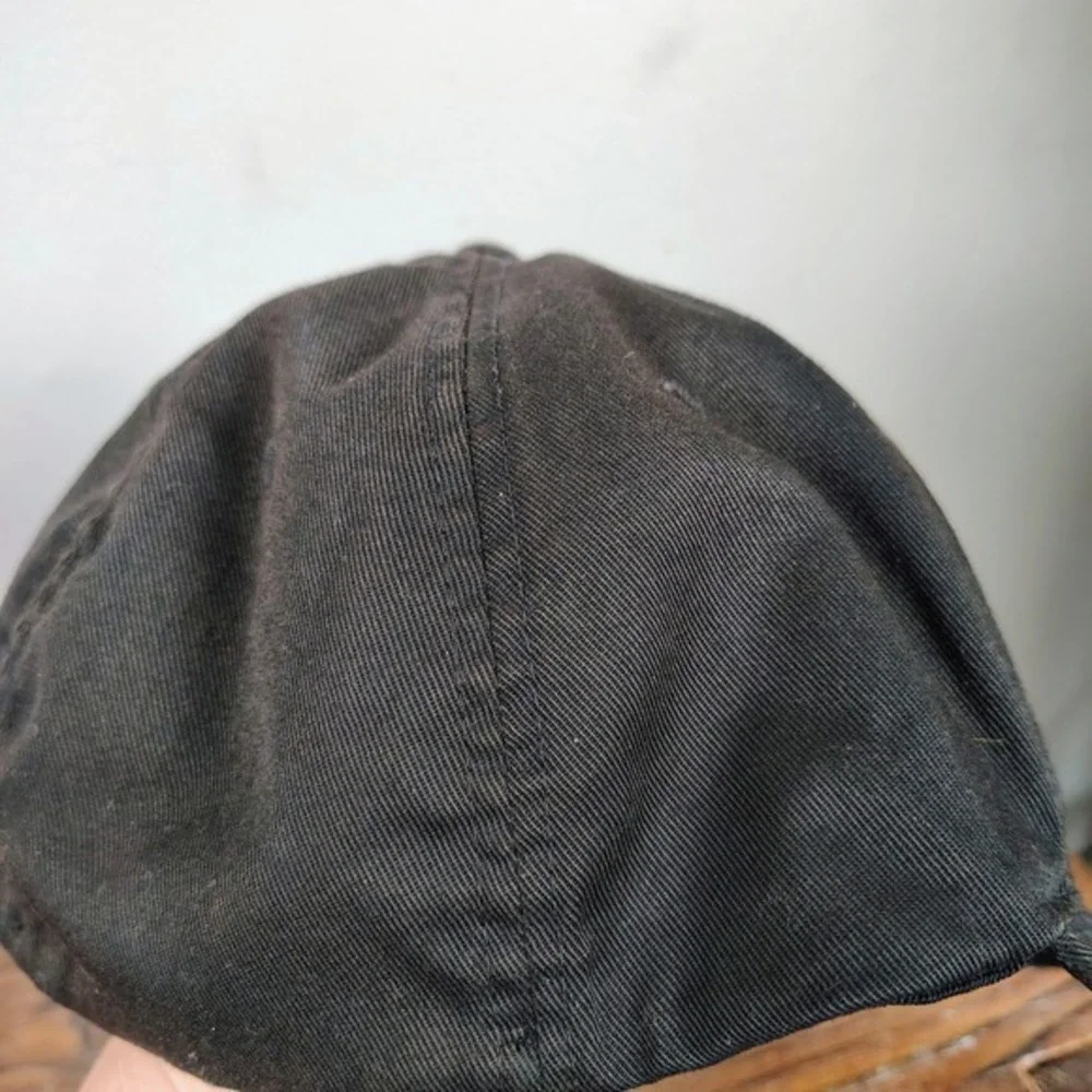 Fox‎ Racing Mens Flexfit Hat Black Embroidered Fox Head Logo Cap L/XL RN97275